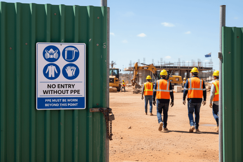 Construction Site Entrance