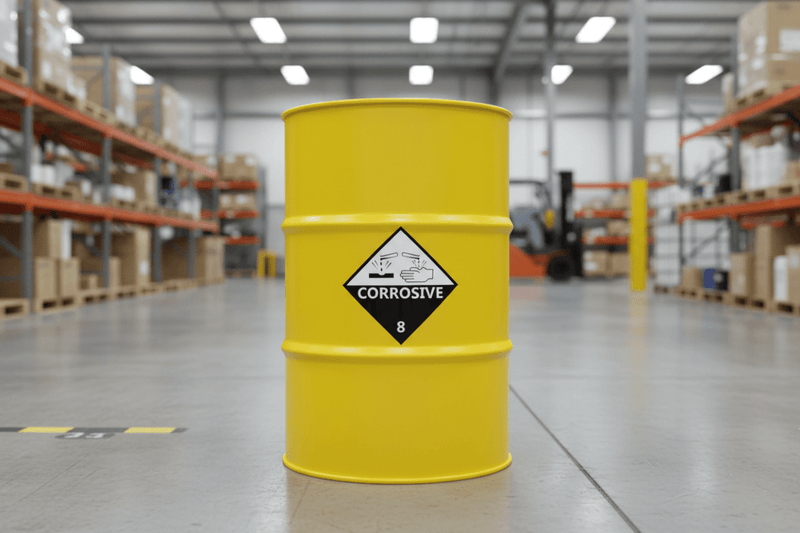 Corrosive Class 8 HAZMAT – Chemical Drum