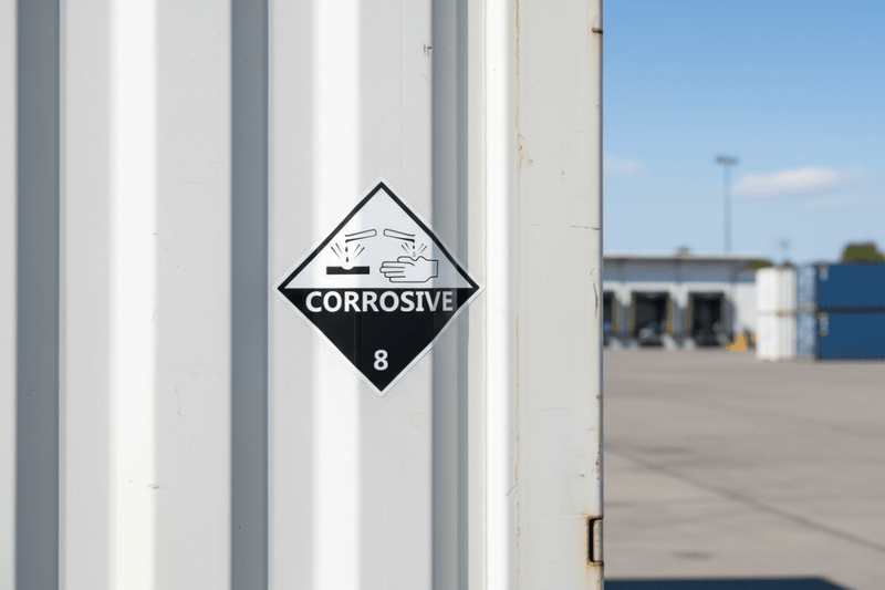 Corrosive Class 8 HAZMAT – Transport Vehicle