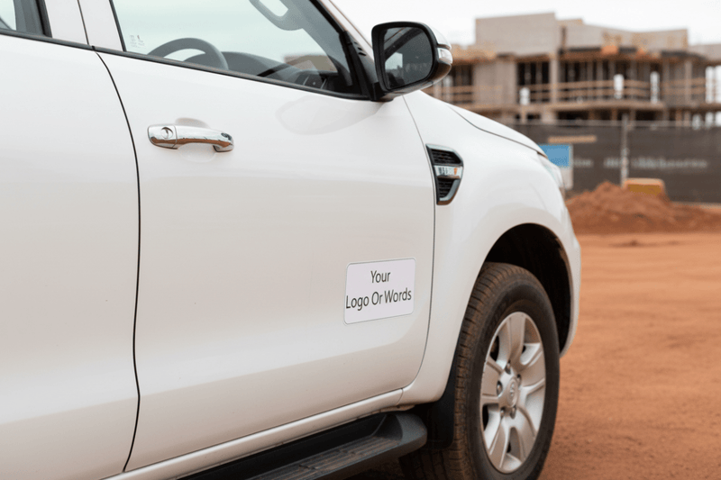 Custom business on vehicle