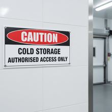 Load image into Gallery viewer, Custom Warning Signs Cold Storage
