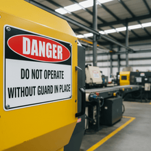 Load image into Gallery viewer, Custom Warning Signs Machine Guard
