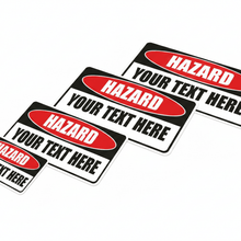 Load image into Gallery viewer, Custom Warning Signs Size Range
