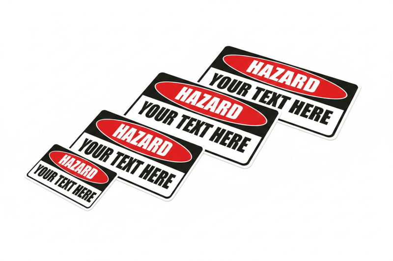 Custom Warning Signs Size Range