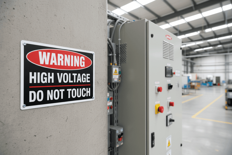 Custom Warning Signs Switchboard