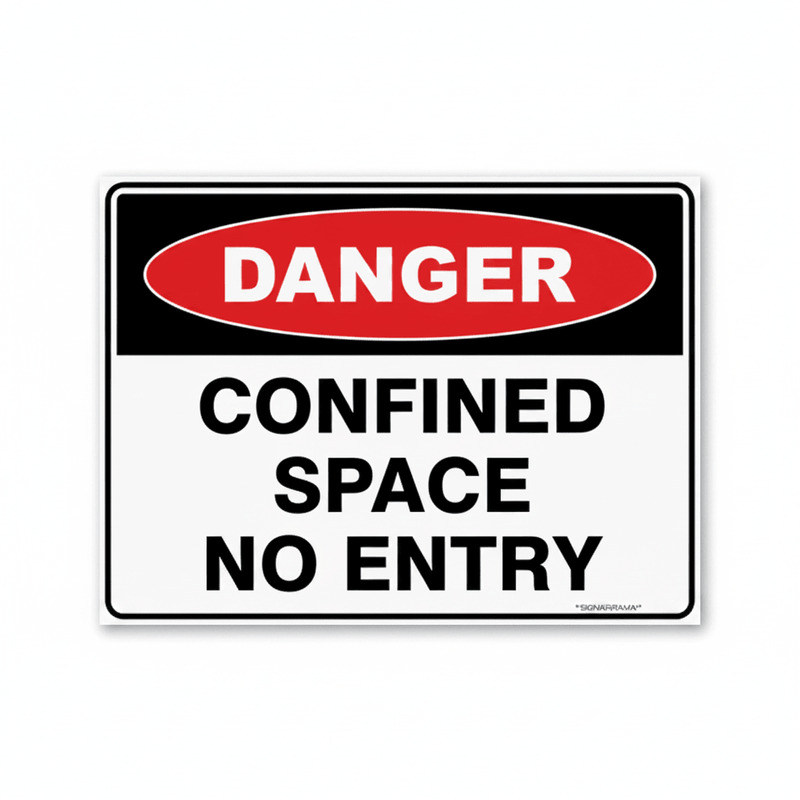 Danger Confined Space - Product shot