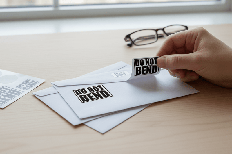 DO NOT BEND Being Applied