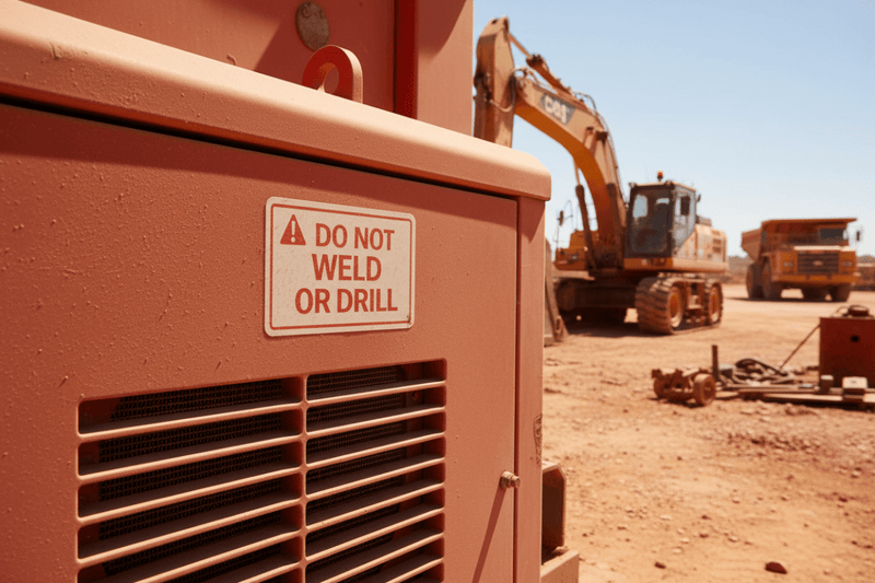 Do Not Weld or Drill – Generator