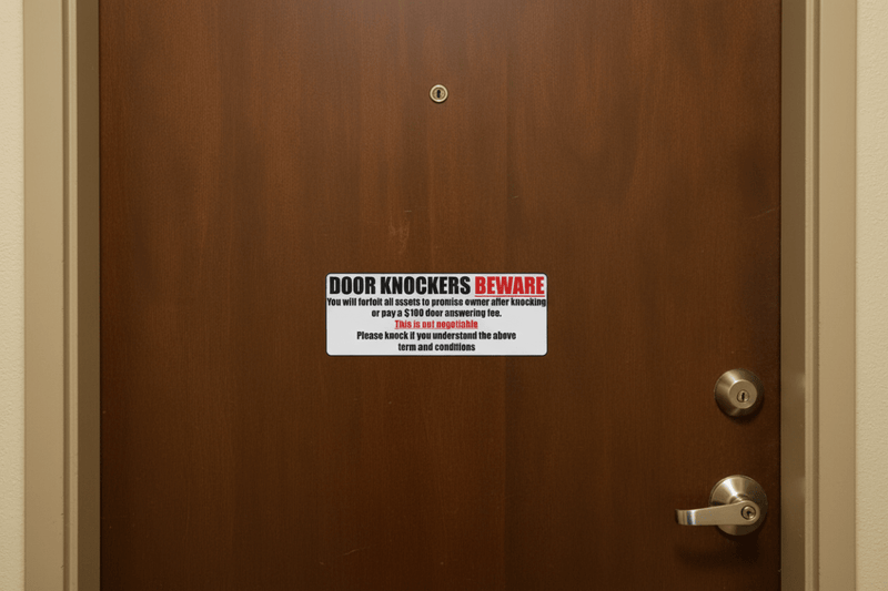 Door Knockers on Apartment