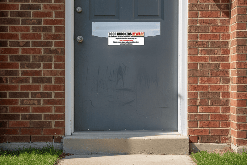 Door Knockers on Back Door