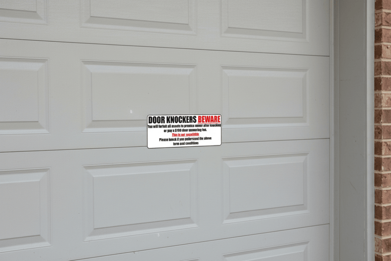 Door Knockers on Garage