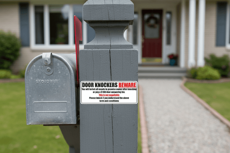 Door Knockers on Mailbox