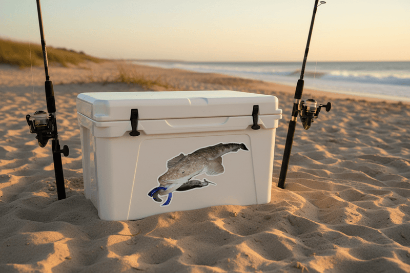 Esky Beach flathead decal lure