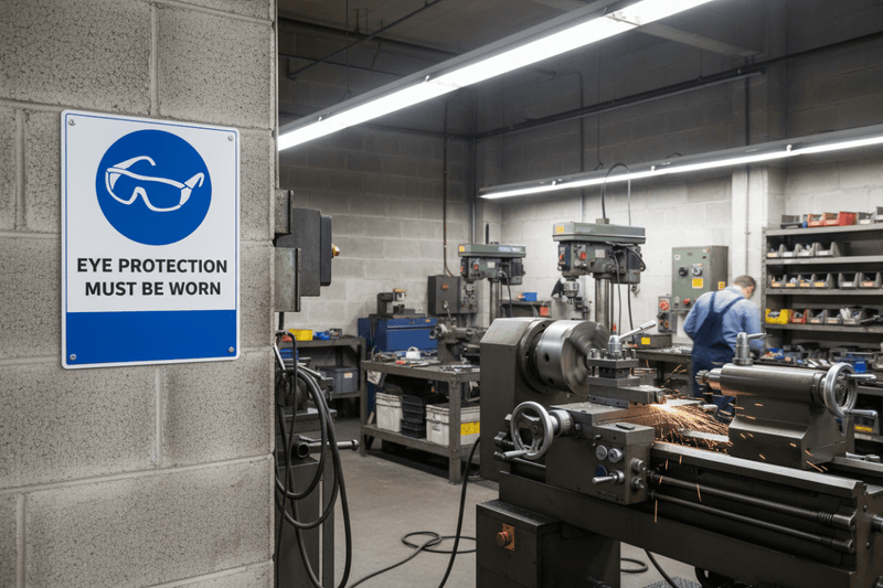 Eye Protection in workshop