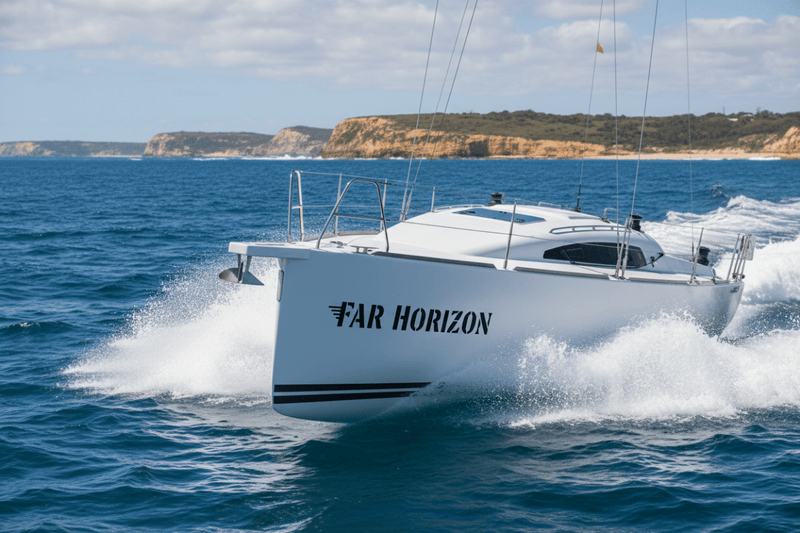 Far Horizon - racing yacht ocean action shot