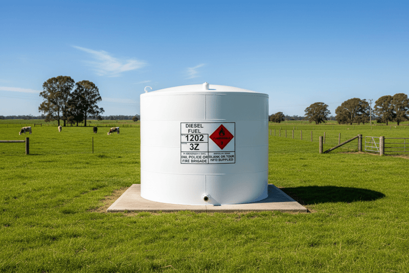 Farm diesel tank