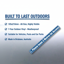 Load image into Gallery viewer, Feature benefit infographic 7 year vinyl Australian made
