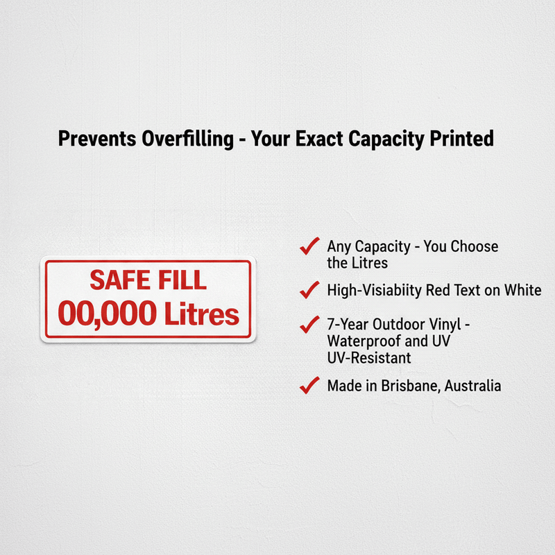 Feature benefit infographic any capacity Australian made