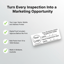 Load image into Gallery viewer, Feature benefit infographic logo name mobile address proof Brisbane made
