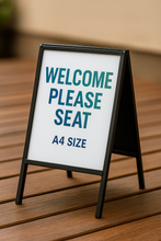 Load image into Gallery viewer, Custom A-Frame Signs – Australian Made Steel | Printing Optional | Corflute, ACP or Metal Backing
