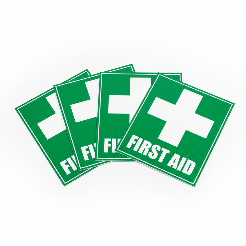 First Aid Sign 4-Pack