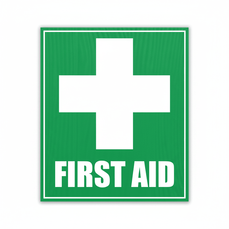 First Aid Sign Single