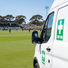 Load image into Gallery viewer, First Aid Sign Van
