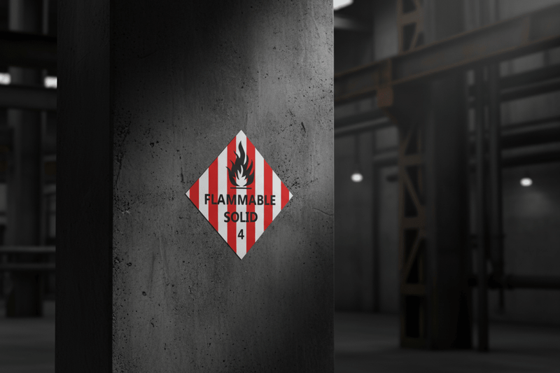 Flammable Solid Class 4 HAZMAT Hero Image