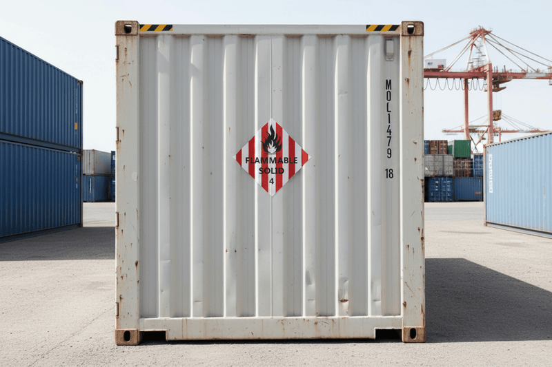 Flammable Solid Class 4 HAZMAT – Transport Vehicle
