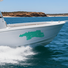 Load image into Gallery viewer, Flathead Fish Sticker – Aqua
