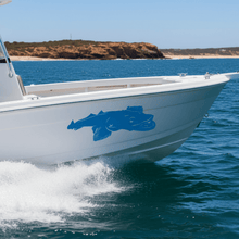 Load image into Gallery viewer, Flathead Fish Sticker – Blue
