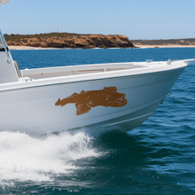 Load image into Gallery viewer, Flathead Fish Sticker – Brown
