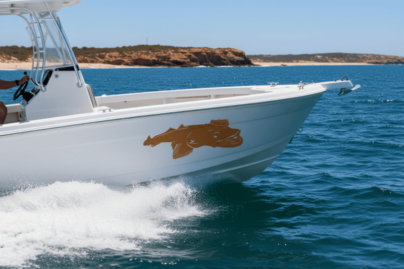 Flathead Fish Sticker – Brown