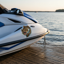 Load image into Gallery viewer, Flathead Fish Sticker on Jetski
