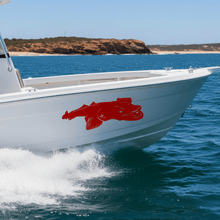 Load image into Gallery viewer, Flathead Fish Sticker – Red
