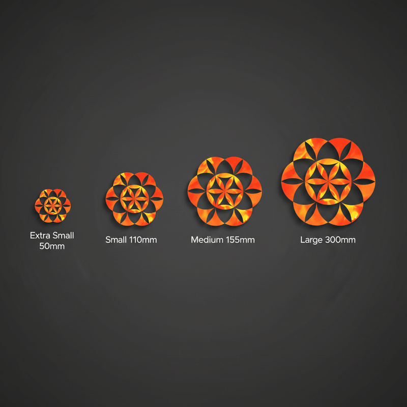 Flower of Life size comparison