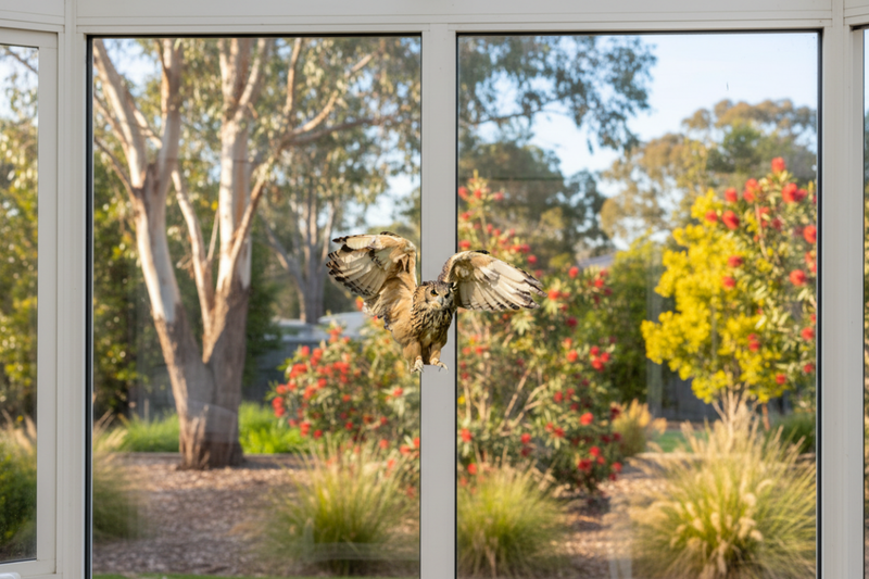 Flying Owl on Conservatory