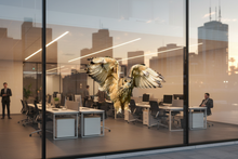 Load image into Gallery viewer, Flying Owl on Office Glass
