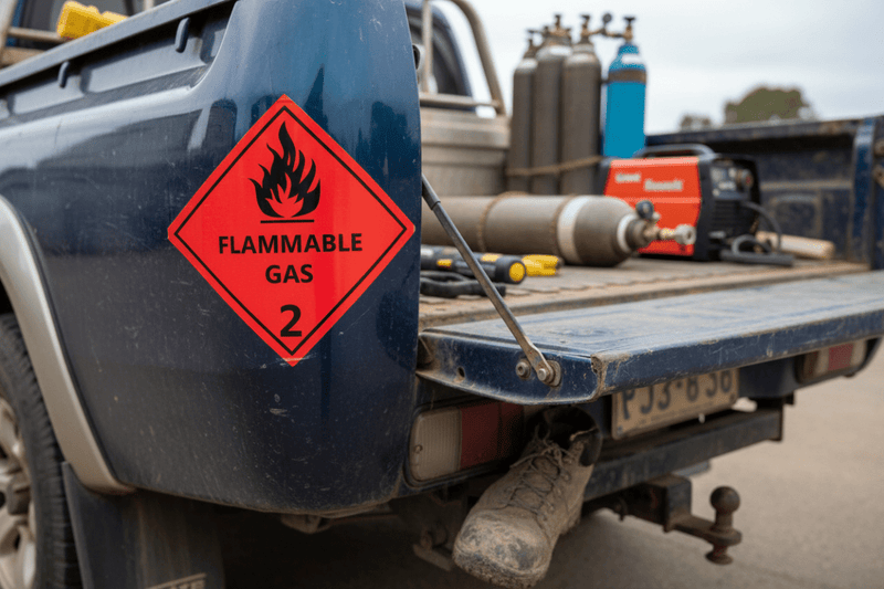 Gas Class 2 on work vehicle