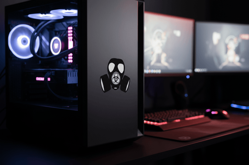 Gas Mask Hazard on Gaming PC