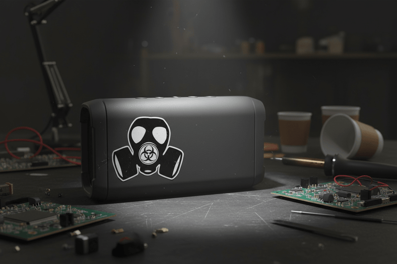 Gas Mask Hazard on Phone Case