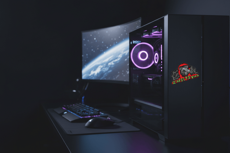 Gas Mask on Gaming PC