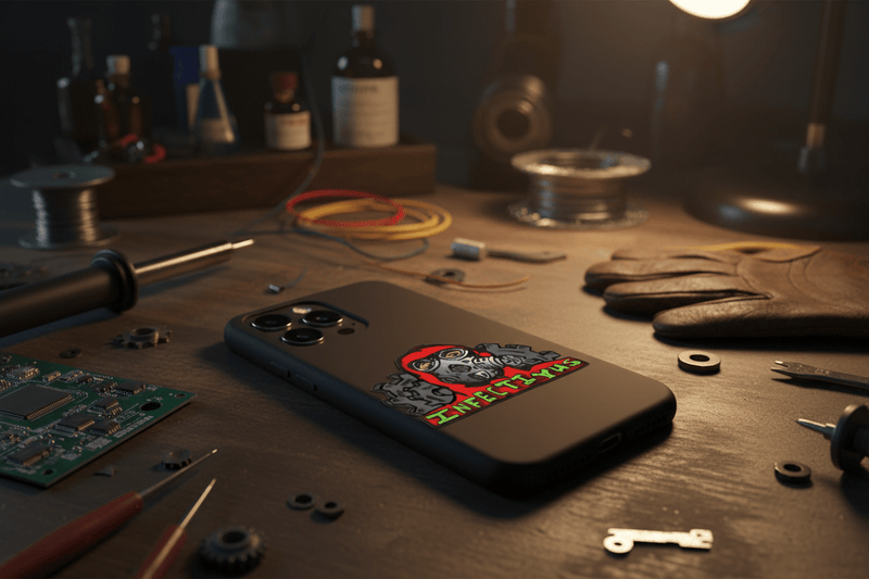 Gas Mask on Phone Case