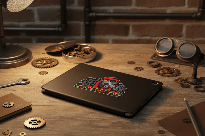 Gas Mask on Tablet