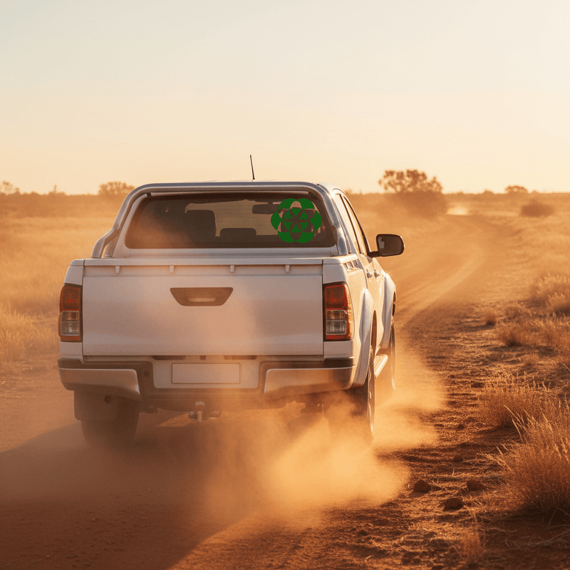 Green Flower of Life on 4WD