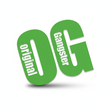 Load image into Gallery viewer, Green OG Original Gangster vinyl sticker
