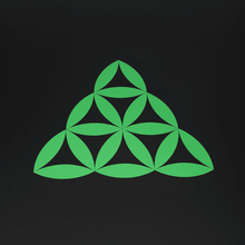 Load image into Gallery viewer, Green Alien Sacred Geometry Sticker

