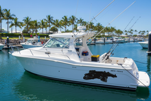 Load image into Gallery viewer, Half-cabin Marina flathead decal silhouette
