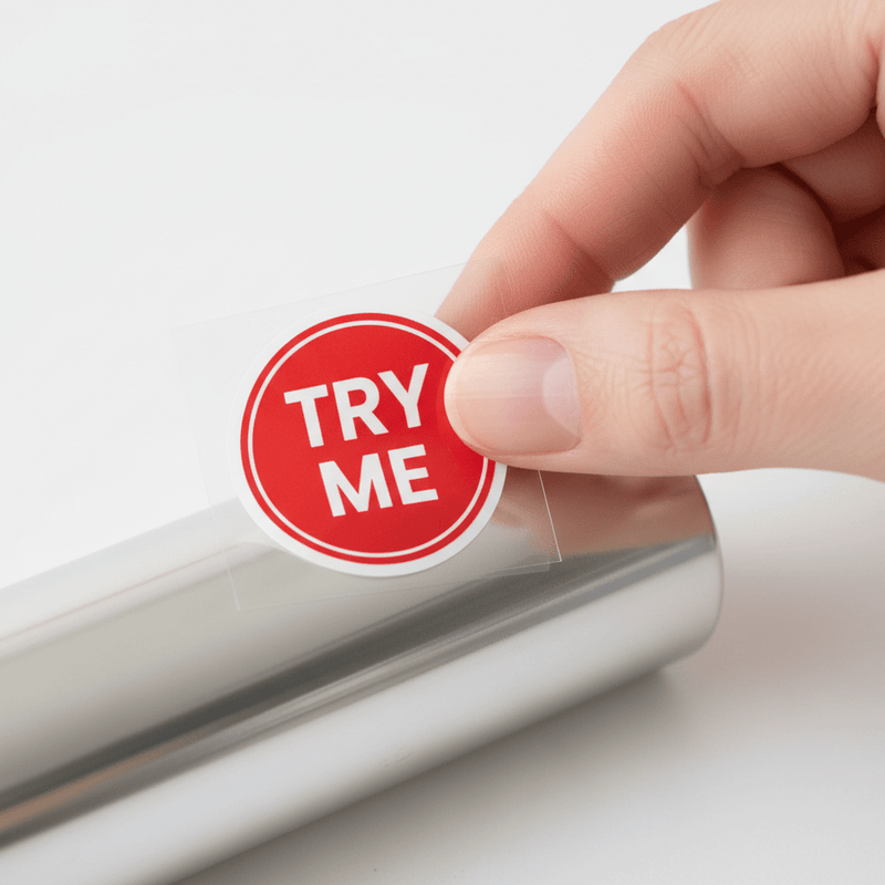 Hand Peeling Sticker