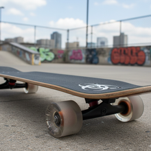 Load image into Gallery viewer, Hazard Bomb on Longboard
